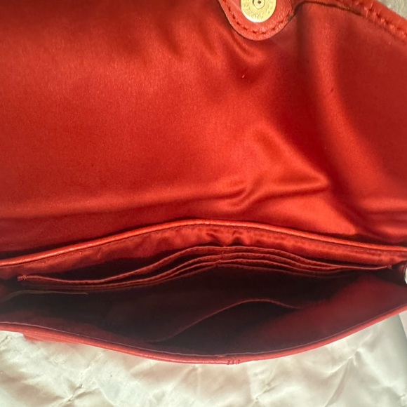 Coach Vermillion Red Leather Wristlet (fits phone) - Picture 7 of 9